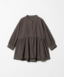 ＜A DAY IN THE LIFE＞蛋糕下擺抓皺7分袖罩衫 