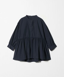 ＜A DAY IN THE LIFE＞蛋糕下擺抓皺7分袖罩衫 