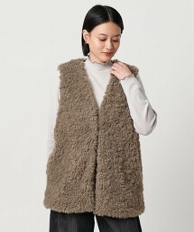 ＜A DAY IN THE LIFE＞仿皮草背心