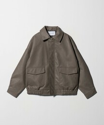 ＜A DAY IN THE LIFE＞仿皮革 A-2短外套