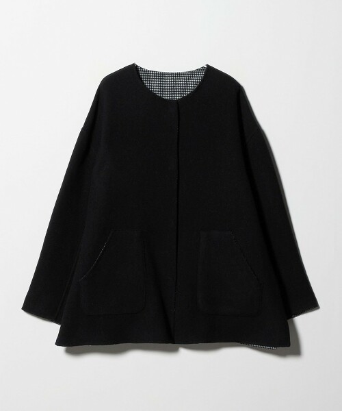 ＜A DAY IN THE LIFE＞雙層織無領大衣