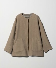 ＜A DAY IN THE LIFE＞雙層織無領大衣