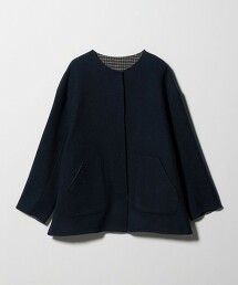 ＜A DAY IN THE LIFE＞雙層織無領大衣