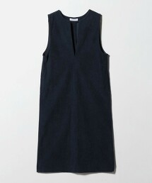 ＜A DAY IN THE LIFE＞燈芯絨開口領連身洋裝