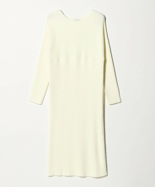 ＜A DAY IN THE LIFE＞羽毛羅紋土耳其袖船領洋裝