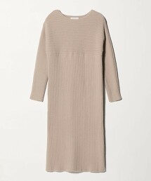 ＜A DAY IN THE LIFE＞羽毛羅紋土耳其袖船領洋裝