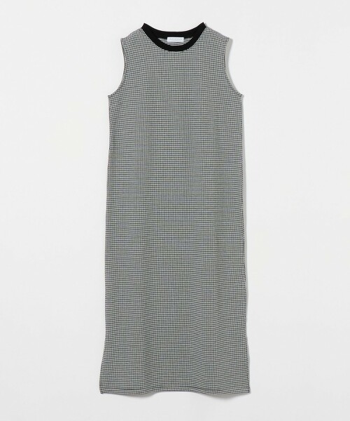 ＜A DAY IN THE LIFE＞華夫格橫條紋無袖洋裝