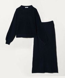 ＜A DAY IN THE LIFE＞針織上衣＋裙子套組