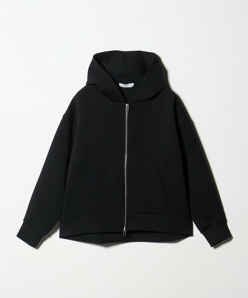 ＜A DAY IN THE LIFE＞瓦楞針織雙拉鍊連帽上衣