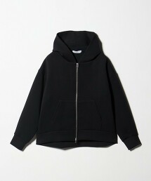 ＜A DAY IN THE LIFE＞瓦楞針織雙拉鍊連帽上衣