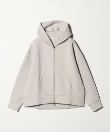 ＜A DAY IN THE LIFE＞瓦楞針織雙拉鍊連帽上衣
