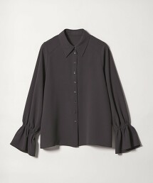 ＜EMMEL REFINES＞ 荷葉袖垂墜感襯衫