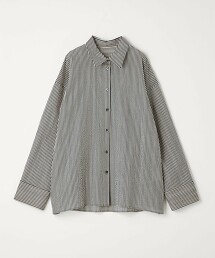 ＜EMMEL REFINES＞後皺褶條紋襯衫