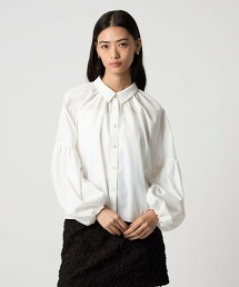 ＜EMMEL REFINES＞ 澎袖迷你翻領襯衫