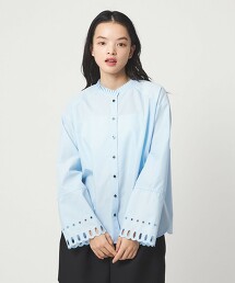 ＜EMMEL REFINES＞ 袖口刺繡襯衫