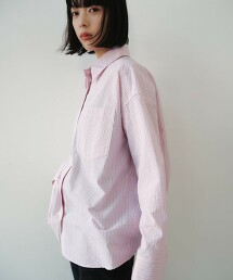 ＜EMMEL REFINES＞ 波紋多彩條紋襯衫