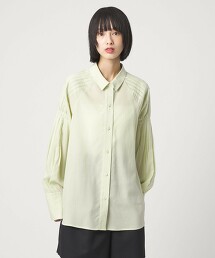 ＜EMMEL REFINES＞ 袖打摺寬鬆襯衫