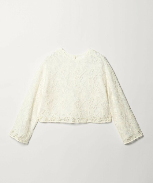 ＜EMMEL REFINES＞ 刺繡蕾絲2WAY罩衫