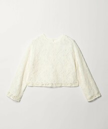 ＜EMMEL REFINES＞ 刺繡蕾絲2WAY罩衫