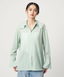 ＜EMMEL REFINES＞ 點點微透膚襯衫