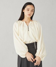 ＜EMMEL REFINES＞ 正面鈕扣打摺襯衫