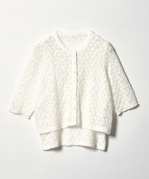 ＜EMMEL REFINES＞ 剪織蕾絲開襟衫＆坦克背心套組