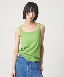 ＜EMMEL REFINES＞ 羅紋抽針方形坦克背心