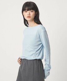 ＜EMMEL REFINES＞ 羅紋抽針船領上衣