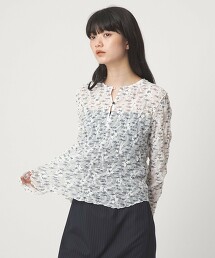 ＜EMMEL REFINES＞ 小花蕾絲2WAY上衣