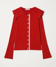 ＜EMMEL REFINES＞ 層次羅紋鈕扣針織衫