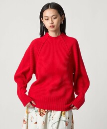 ＜EMMEL REFINES＞ 羅紋瓶口領針織衫