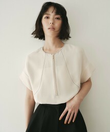 ＜EMMEL REFINES＞ 2WAY拉鍊罩衫