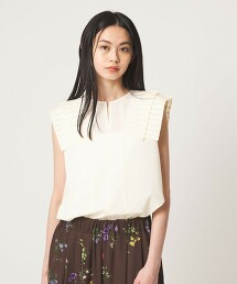 ＜EMMEL REFINES＞ 單打摺開襟領罩衫