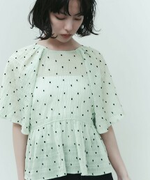 ＜EMMEL REFINES＞ 剪織緹花2WAY罩衫