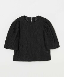 ＜EMMEL REFINES＞ 花朵刺繡透膚罩衫
