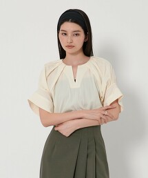 ＜EMMEL REFINES＞ 打摺無領開襟領襯衫