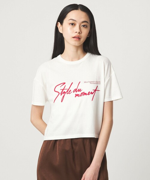 ＜EMMEL REFINES＞ LOGO印花箱型T恤