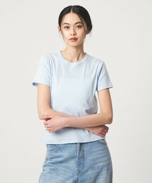 ＜EMMEL REFINES＞ 彈性針織圓領合身T恤