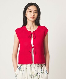 ＜EMMEL REFINES＞ 鏤空編織2WAY針織背心