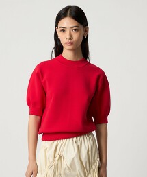＜EMMEL REFINES＞ 米蘭羅紋泡泡袖針織上衣