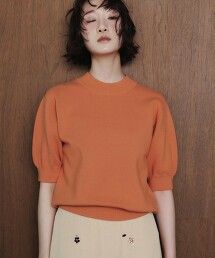＜EMMEL REFINES＞ 米蘭羅紋泡泡袖針織上衣