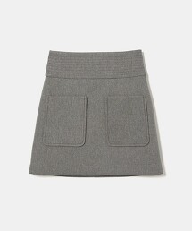 ＜EMMEL REFINES＞ 貼合迷你短裙