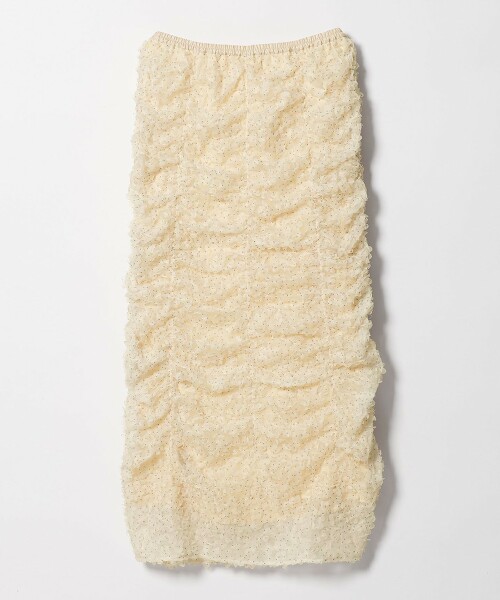 ＜EMMEL REFINES＞ 圓點花瓣皺褶裙