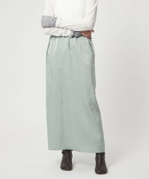 ＜EMMEL REFINES＞ 水洗復古輕便緞面長裙