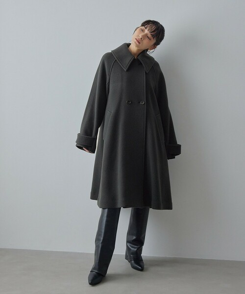 ＜EMMEL REFINES＞ 大翻領傘狀大衣