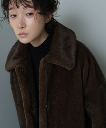 ＜EMMEL REFINES＞ 仿皮草中長版大衣