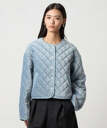 ＜EMMEL REFINES＞ 天鵝絨絎縫短外套