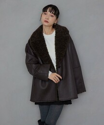 ＜EMMEL REFINES＞ 雙面穿仿羊羔絨大衣