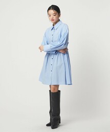 ＜EMMEL REFINES＞ 抽繩襯衫長版洋裝