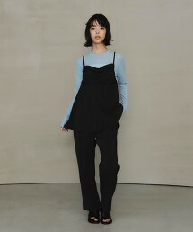 ＜EMMEL REFINES＞ 層次背心吊帶褲
